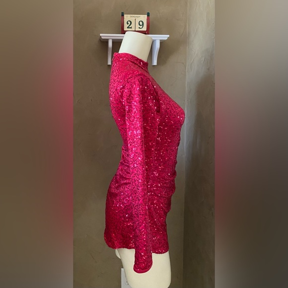 Weissman Dance dress red sequin costume Me Against The Music 12192 Child LC - Picture 7 of 16